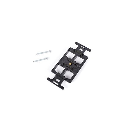 Commscope 4-PORT FLUSH MT UNLOADED, SGL GANG M-SERIES, 106627763 BLACK M106FR4-003